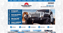 Desktop Screenshot of maricopaautooutlet.com